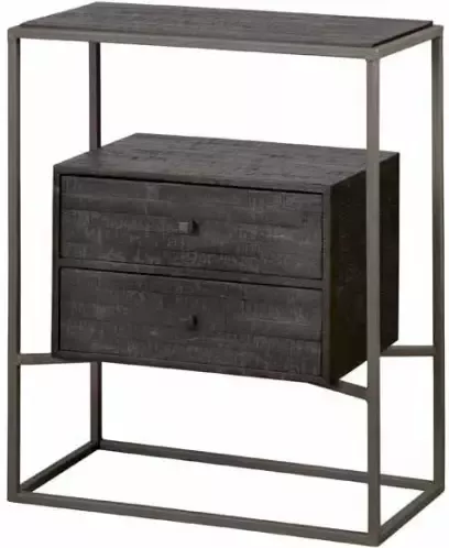 RENEW Ladekast Cascia Teakhout Zwart