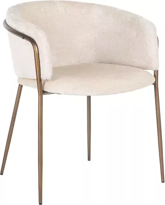 Richmond Interiors Richmond Eetkamerstoel Minerva Chenille White - Foto 2