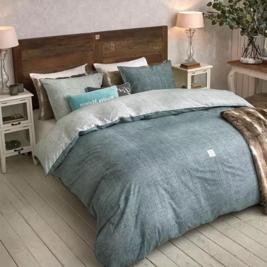 Riviera Maison Driftwood Double Bed Gerecycled Iepenhout Populierenhout Wit 200.0x120.0x15.0 cm - Foto 1