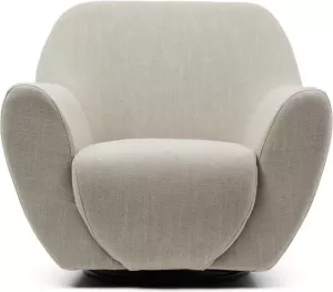 Riviera Maison Fauteuil Met Armleuning The Jill Swivel Chair Mouliné Linnen Naturel