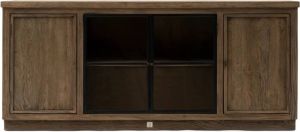 Riviera Maison Clearwater Creek Dresser Gerecycled Eikenhout Gerecycled Essenhout Glas Metaal 196.0x46.0x91.0 cm