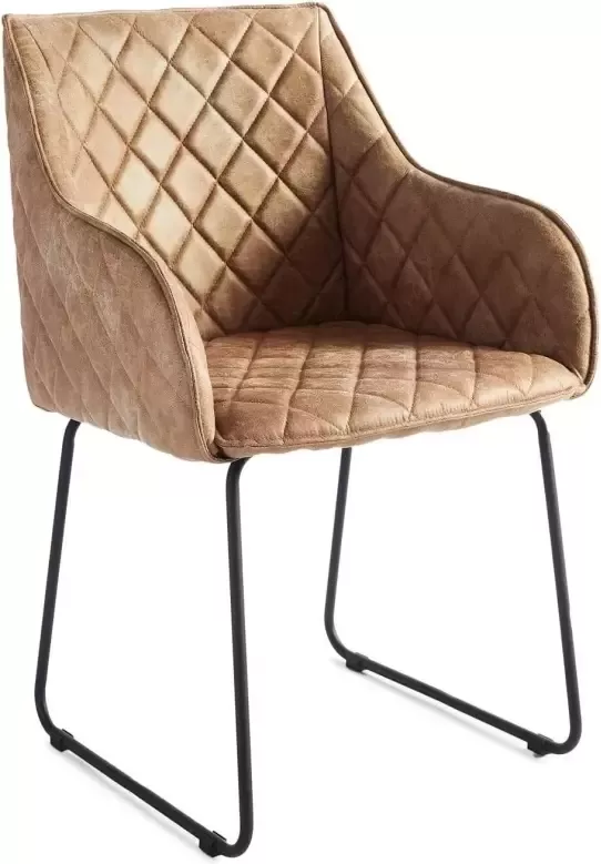 Riviera Maison Eetkamerstoel Met Armleuning Isco Drive Dining Armchair Bruin