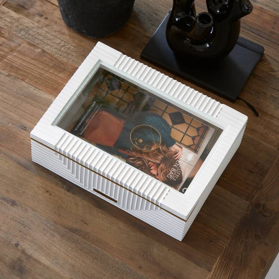 Rivièra Maison Riviera Maison vitrine box opbergkist klein Saint Malo Wit