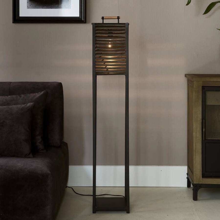 Rivièra Maison Vloerlamp Ocean Cay 123cm Zwart