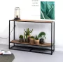Livingfurn Wandtafel Dakota 120 cm Riverwood Gecoat Staal - Thumbnail 3