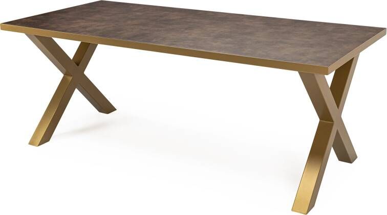 Stalux Eettafel Tafel Roos Stijlvol Design Duurzaam Materiaal Gemakkelijk Onderhoud Bruin 180 cm