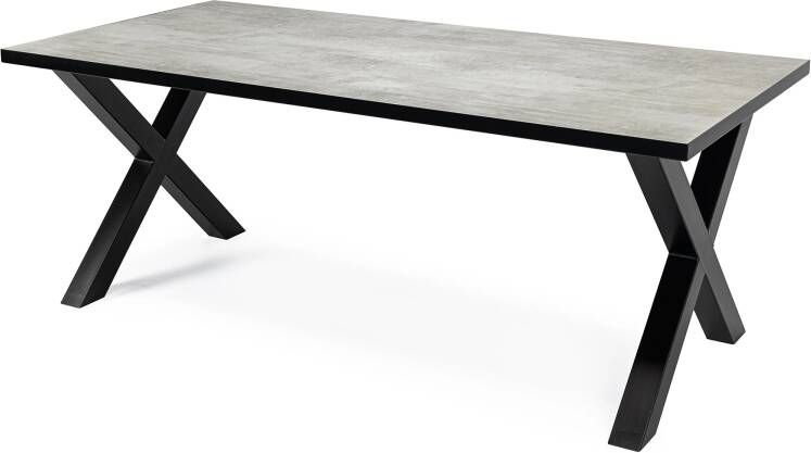 STALUX Eettafel Roos zwart beton