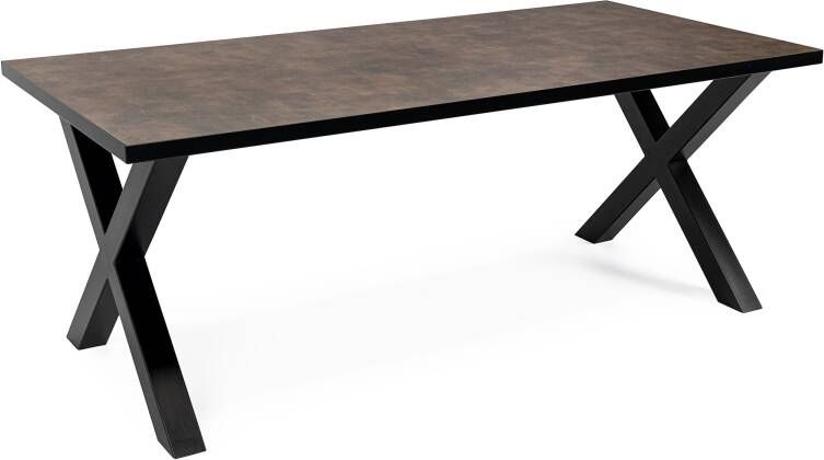 Stalux Eettafel Tafel Roos Stijlvol Design Duurzaam Materiaal Gemakkelijk Onderhoud Bruin 180 cm