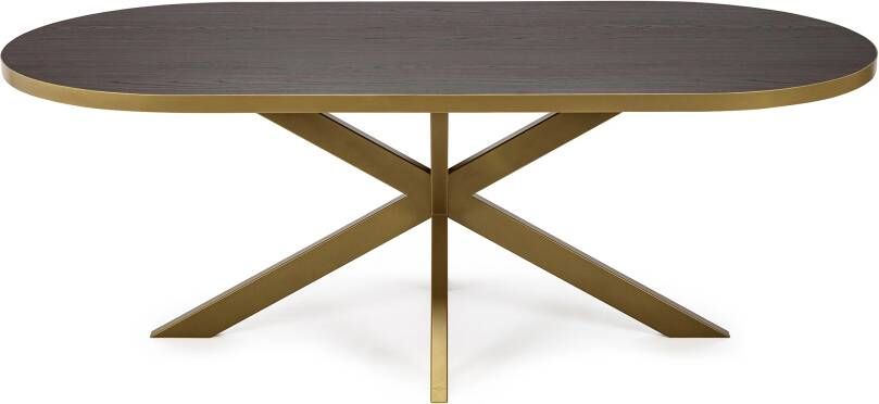 Stalux Eettafel Tafel Noud Robuust Design Duurzaam Materiaal Stijlvol Bruin 210 cm - Foto 2