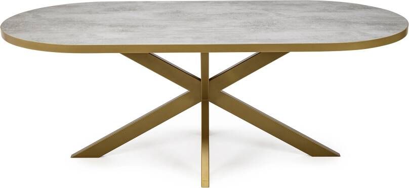 Stalux Eettafel Tafel Noud Duurzaam ontwerp Moderne uitstraling Ruime tafel Beton 240 cm - Foto 2