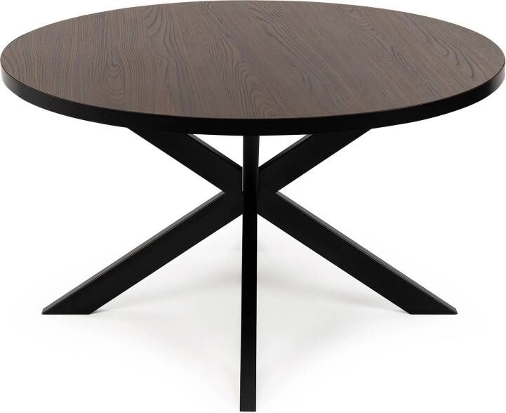 Stalux Eettafel Tafel Daan Duurzaam Stijlvol Design Gemakkelijk te Monteren Bruin 148 cm - Foto 2