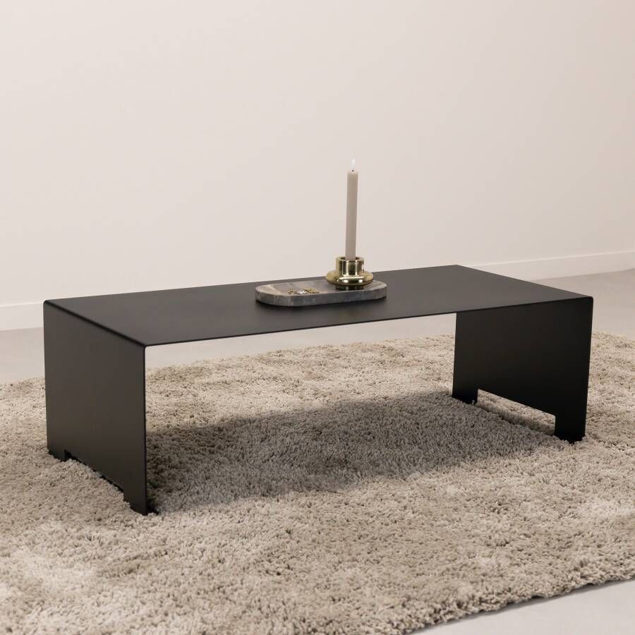 STALUX Ovale Salontafel Zara 110 x 50cm bruin notenhout Ovaal - Foto 3