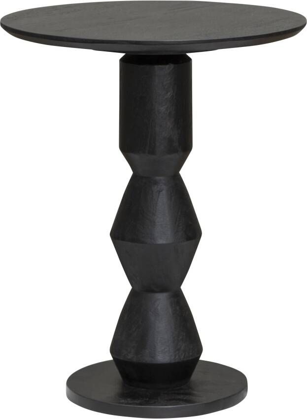 Tower Living Bijzettafel Brunello Mangohout 63cm hoog Zwart
