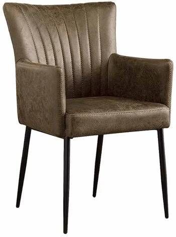 Tower Living Eetkamerstoel Toledo Met armleuning PU leder