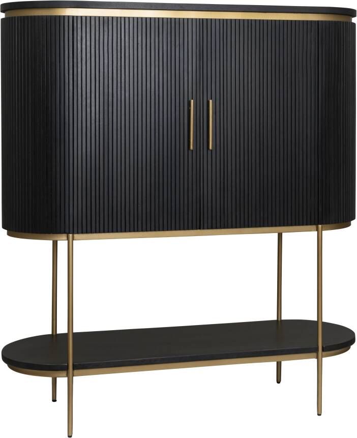 Tower Living Opbergkast Rivello Mangohout 150 x 135cm Zwart