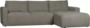 Vtwonen Bar Chaise Longue Rechts Stof Grijs 87x280x170