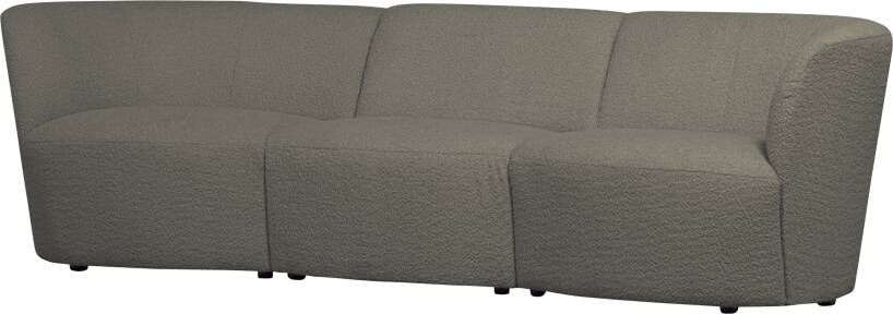 Woood Coco 3-Zits Bank Bouclé Warm Groen 70x227x72