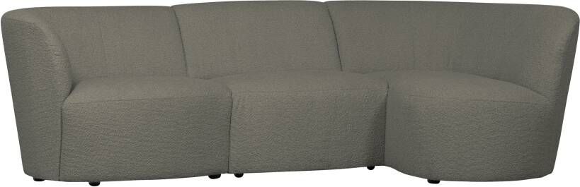 Woood Coco 3-Zits Ronding Rechts Bouclé Warm Groen 70x230x138