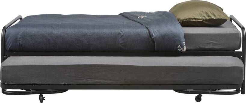 WOOOD Bed Lucy Met onderschuifbed 90 x 200cm Mat Zwart - Foto 2