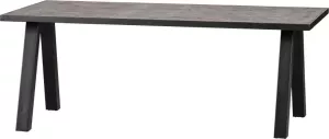 WOOOD Eettafel Tablo Met Utrecht-poot Teakhout 220 x 90cm Naturel