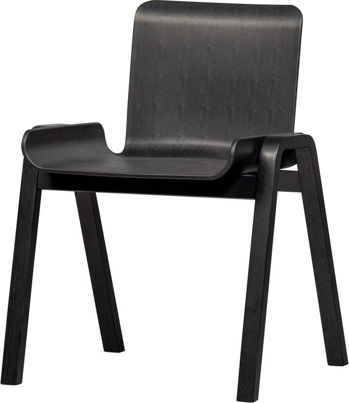 WOOOD Exclusive Eetkamerstoel Molly Zwart