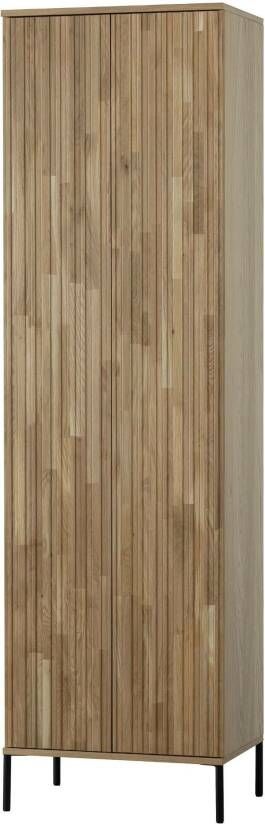 Woood Exclusive New Gravure Hoge Opbergkast B 60 cm Eiken Naturel - Foto 5