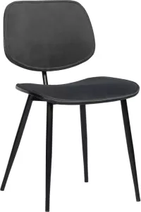 WOOOD Exclusive WOOOD Eetkamerstoel Jackie Velvet Grijs
