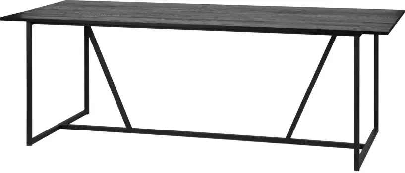 WOOOD Eettafel Silas rechthoekige vorm hout gedeeltelijk massief h 75 cm x b 220 cm - Foto 3