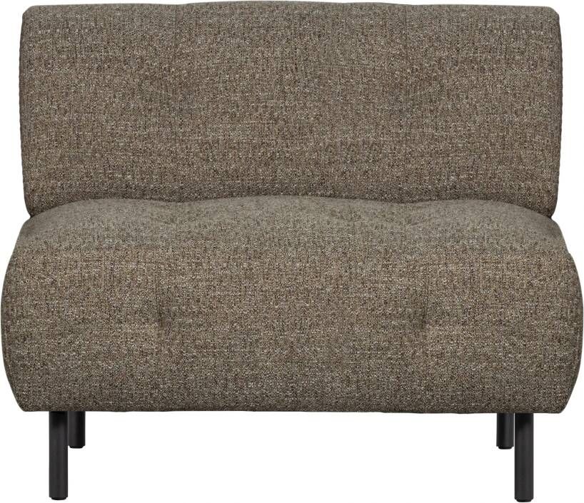 Woood Fauteuil Lloyd Polyester Donkerbruin Melange 75x90x90