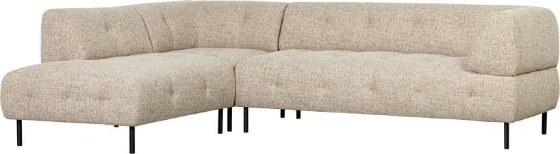 WOOOD Hoekbank Lloyd Links Geweven stof Naturel Melange