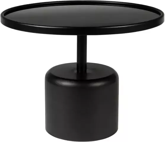 ZILT Ronde Salontafel Caden Glas 60cm Zwart