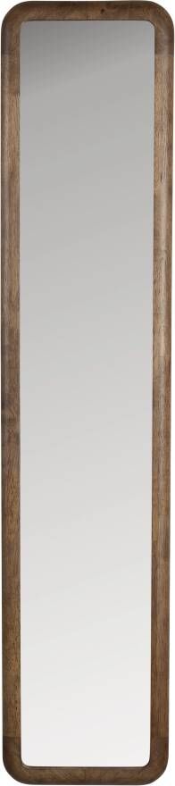 ZILT Spiegel Rania Rubberhout 120 x 26cm Bruin - Foto 1