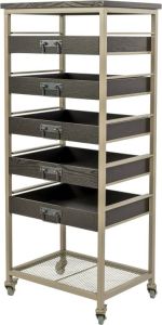 ZILT Trolley Shandon 120cm hoog Bruin