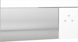 Ameubelment Wandspiegel Lice 120 cm breed in hoogglans wit