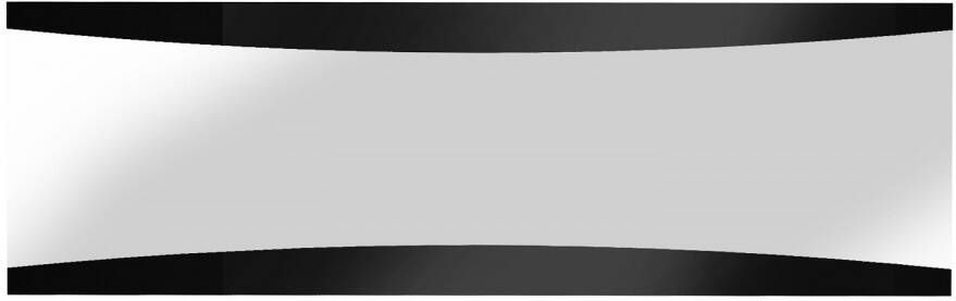 Ameubelment Wandspiegel Tiago 180 cm breed in hoogglans zwart