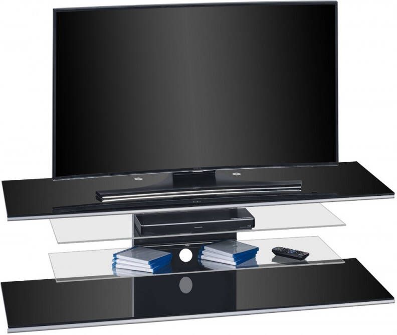 Bermeo Tv meubel Diamond 140 cm breed Zwart
