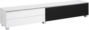 Bermeo Tv meubel Fristi 240 cm breed Wit met zwart