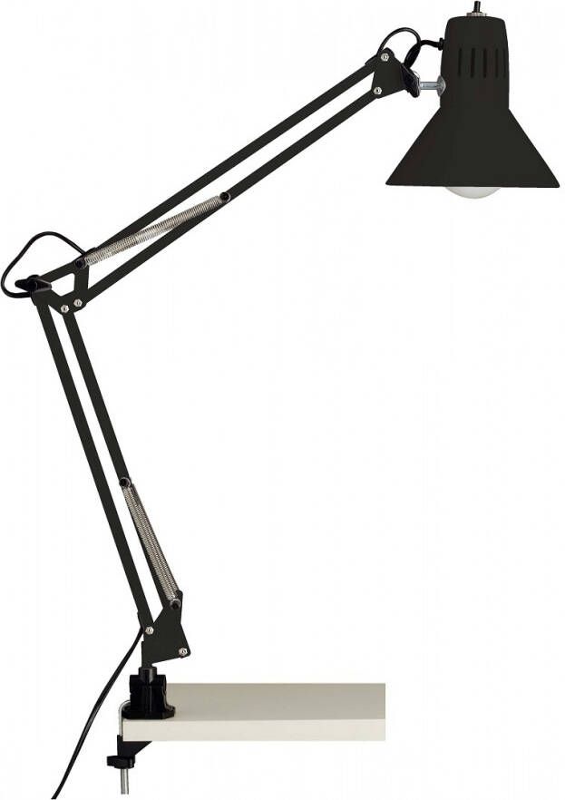 Brilliant Bureaulamp Bobbie 1xE27 60Watt in zwart