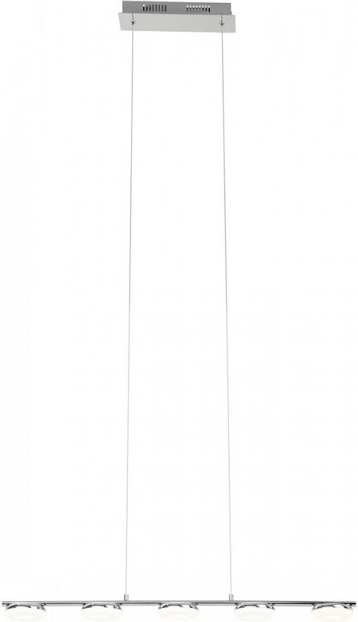 Brilliant Hanglamp Donna Led 5x4 2W in chroom met wit