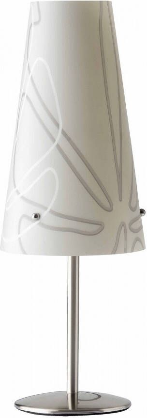 Brilliant Tafellamp Isa 36 cm hoog in grijs