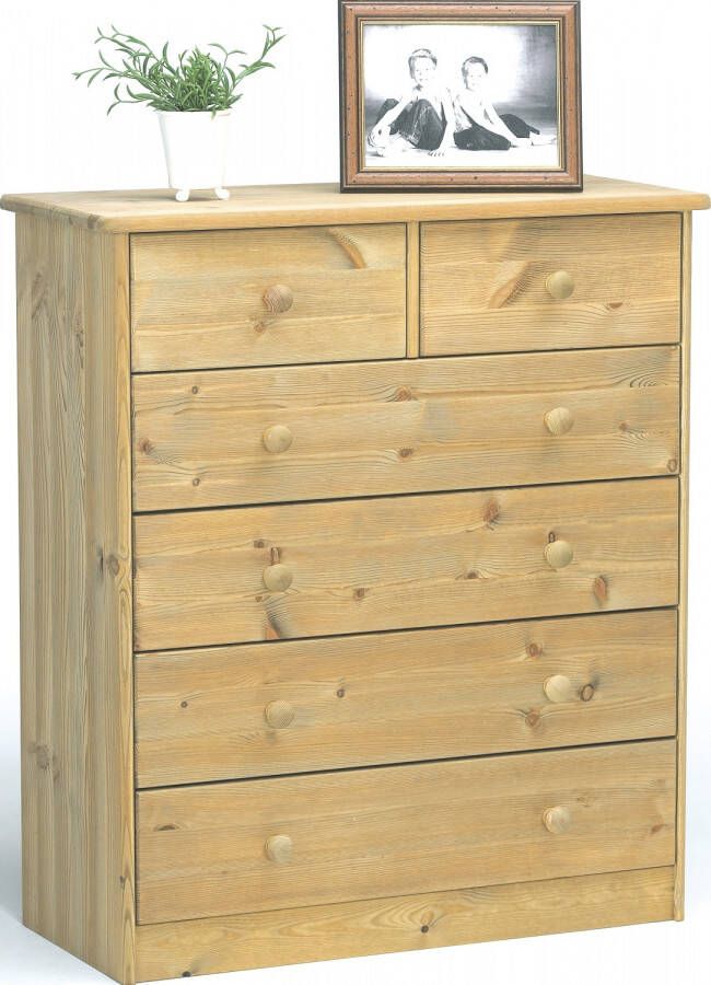 DS Style Commode Mario 90 cm hoog in geolied grenen