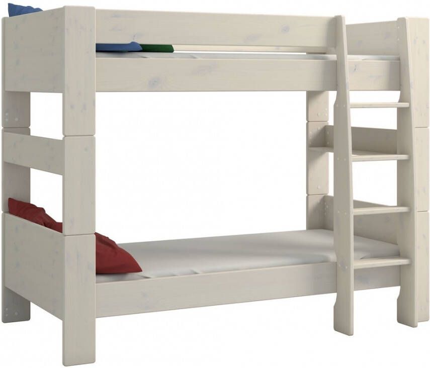 DS Style Stapelbed Kids 90x200cm in wit whitewash