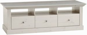 DS Style Tv meubel Monaco 145 cm breed in wit whitewash
