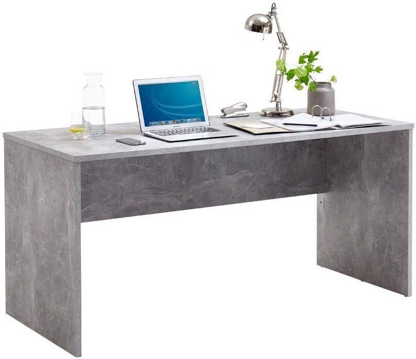 FD Furniture bureau Brick 160 cm breed in grijs beton