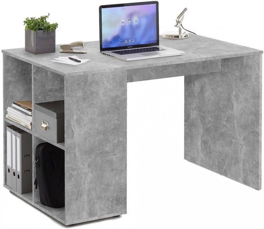 FD Furniture Bureau Gent 117 cm breed in grijs beton