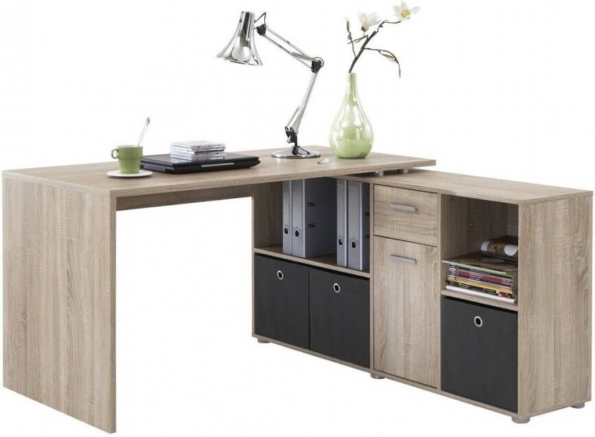 FD Furniture Hoekbureau Lex 136 cm breed in eiken online kopen