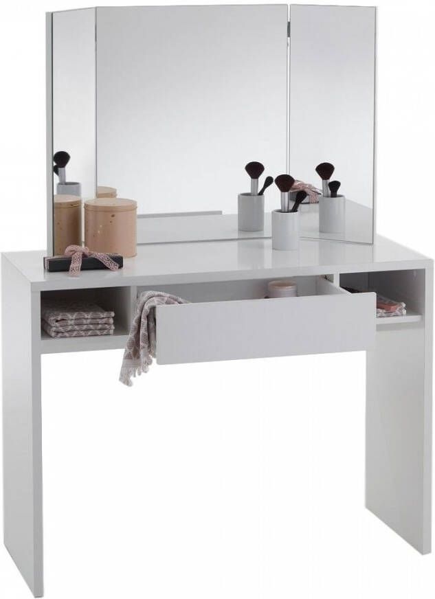 FD Furniture Kaptafel Schminki 100 cm breed met spiegel