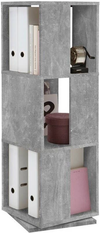 FD Furniture Rotator Ordnerkast 108 cm hoog Grijs beton