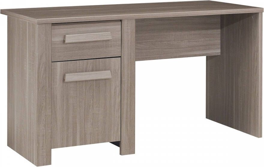 Gamillo Furniture Bureau Hangun 136 cm breed in houtskool eiken