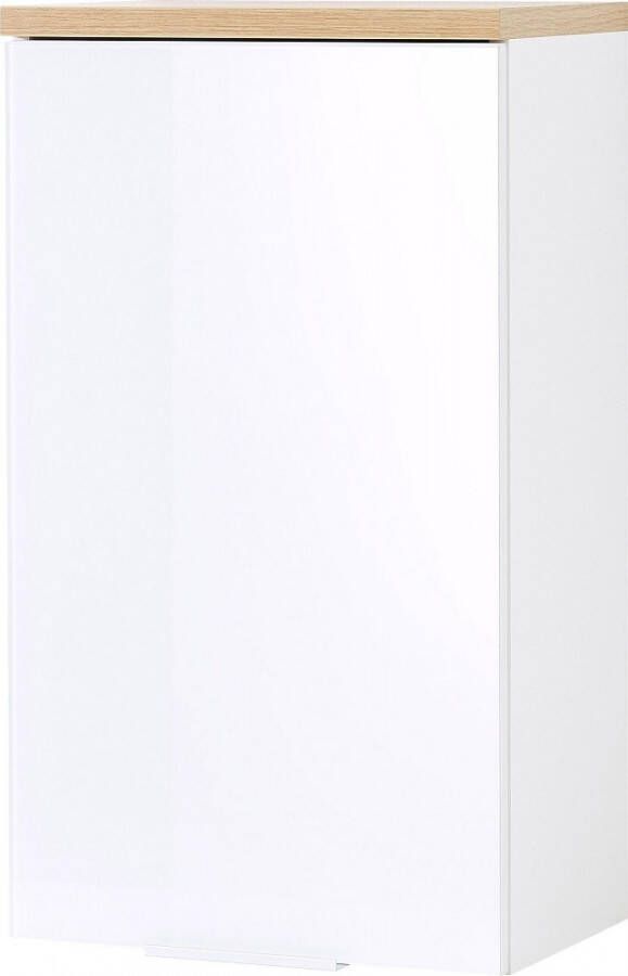 Germania Badkamer hangkast Pescara 69 cm hoog wit met navarra eiken
